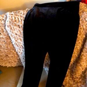 Black velvet J Crew leggings